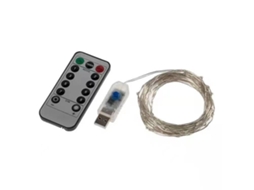 2026 luz de Cadena Interior 21,9yd Con Control Remoto 8 Modos Led de Alambre de Cobre para Hogar Árbol Fiesta