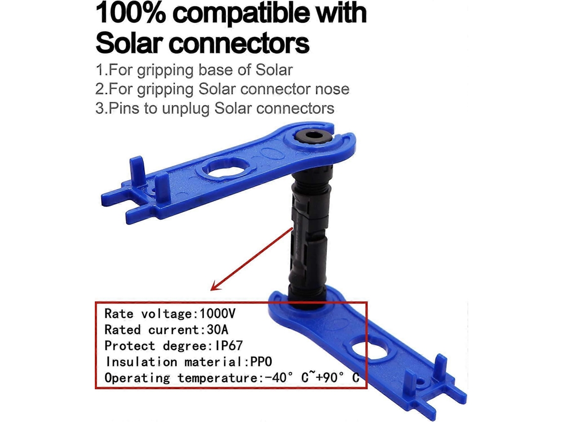 Conector Solar Fotovoltaico Com Fundo Redondo E Vedação Dupla À Prova Dágua Para Cabo De Painel Solar Fotovoltaico. Olysi Shop (10 Pares)