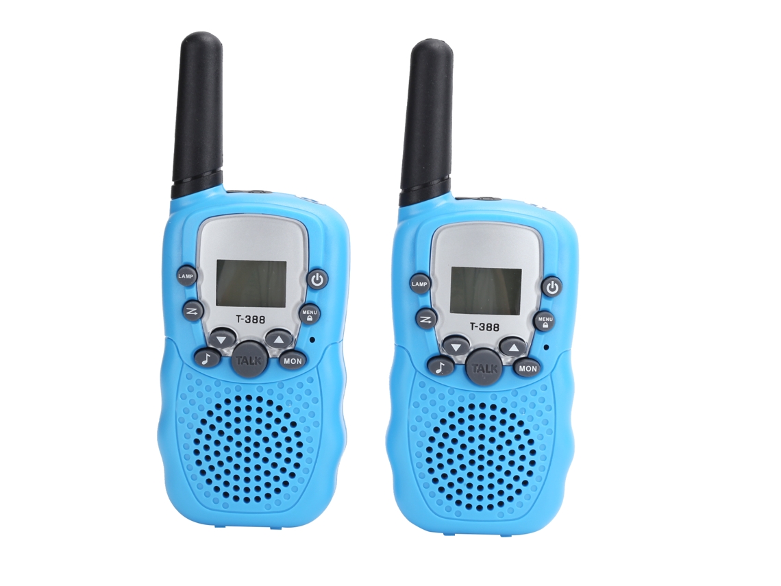 Aetheria transceptor Portátil Mini Walkie Talkie com Tela Lcd e Luz Brinquedo Infantil Outdoor Azul T388