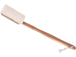 Escova De Banho Bucha Vegetal Com Cabo Longo Para Limpeza Profunda E Esfoliação, Ideal Para Homens E Mulheres