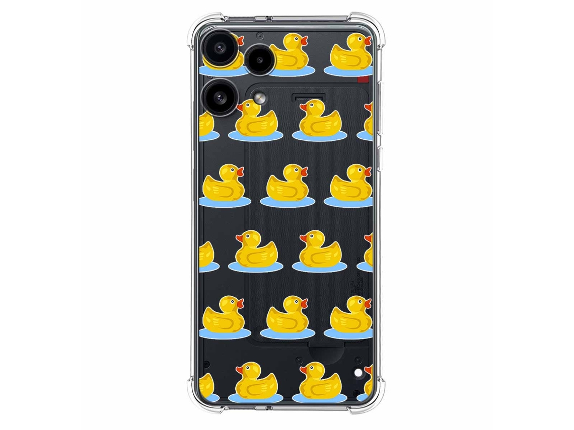 Capa Tumundosmartphone Transparente De Silicone À Prova De Choque Para Nothing Phone 3a Lite 5g Com Estampa De Pato