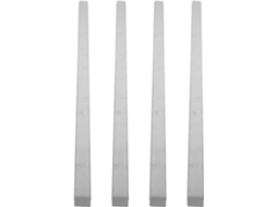 Toyandona Conjunto De 4 Peças Barras Suporte Para Bandejas Em Aço Inoxidável Prateado, Ideais Para Servir E Serviços De