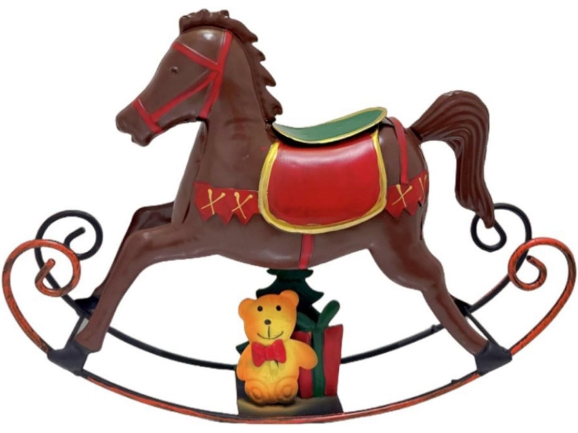 Elegante Estátua Nórdica De Cavalo Para Decoração De Natal, Ano Novo, Festas E Escritórios. Feita De Resina