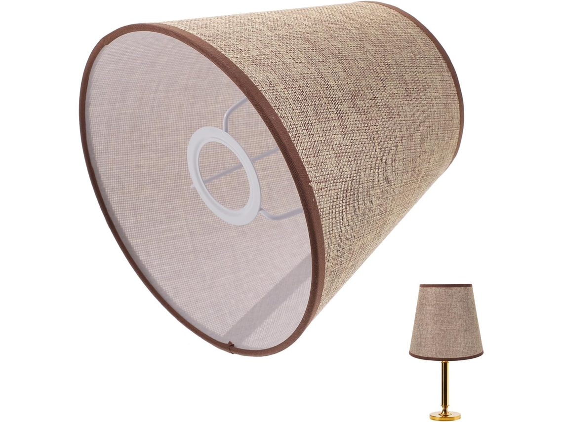 Luminária De Mesa Leve E27 Em Tecido Para Quarto.
