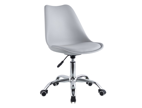 Cadeira de Escritório WE HOME Cinza com Rodas Maio