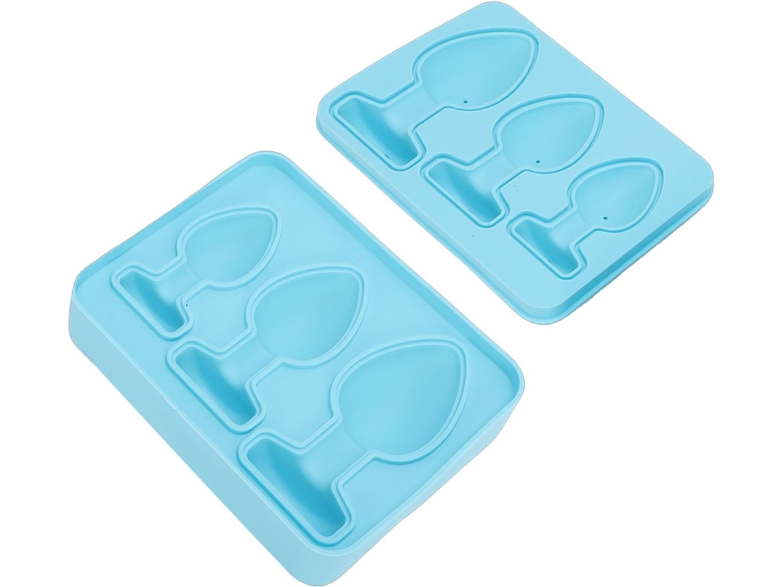 Forma Gelo Silicone Ejoyous Com Tampa, Mol Flexível Para Gelo Uísque, Fácil