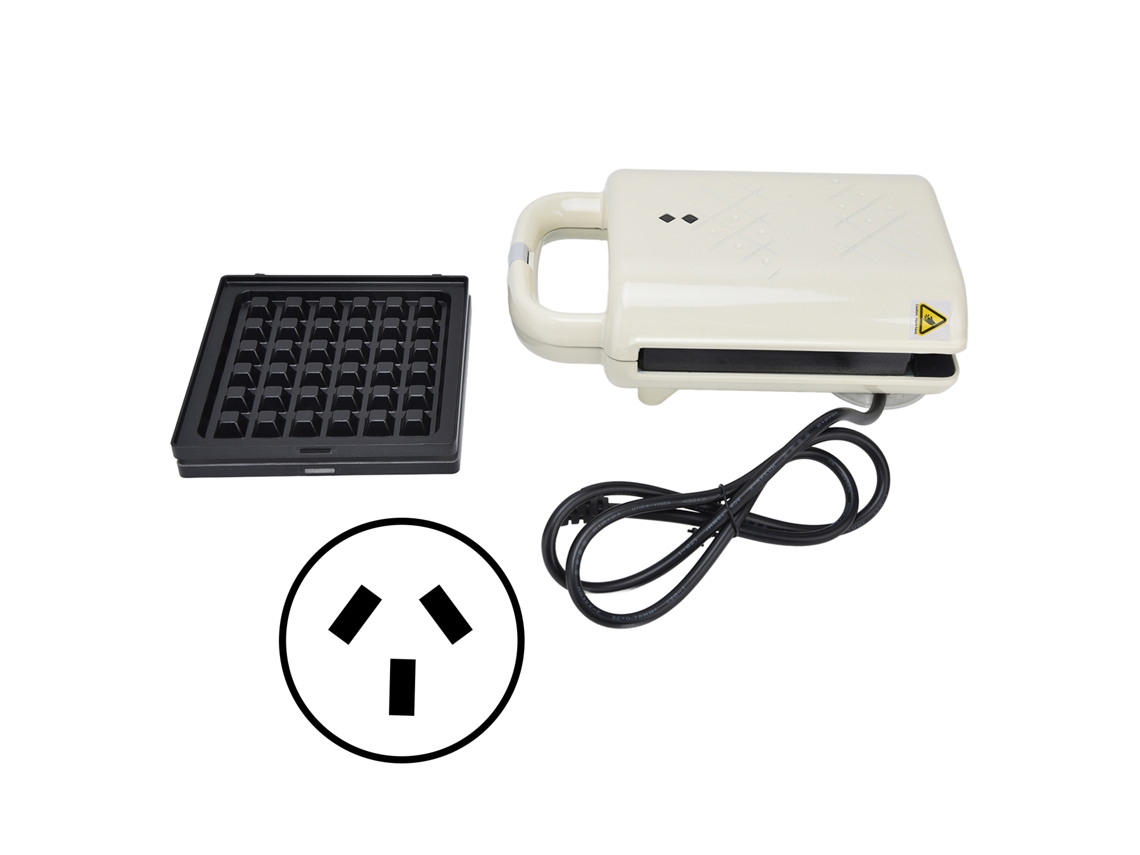 Laxiscreed Máquina De Waffle E Sanduíches 2 Em 1 Com Bandeja Removível E Vídeo