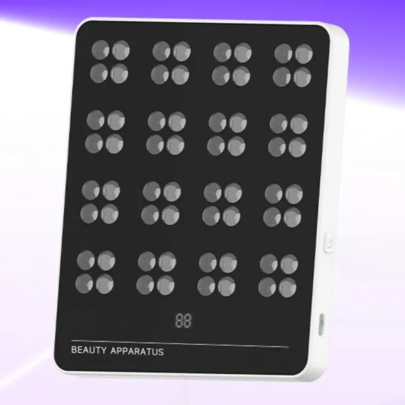 (preto) Painel De Terapia De Luz Vermelha Para Fisioterapia Com Led Para Cuidados Com A Pele