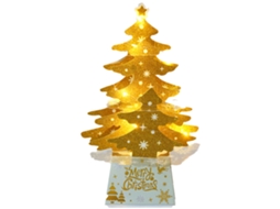 Árvore de Natal com Luzes Set-Sd008 Lanternas Douradas AURUM