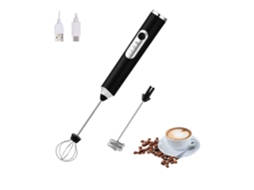 Espumador De Leite Elétrico Portátil Com 2 Cabeças, Batedor De Leite Recarregável Via Usb Com 3 Velocidades, Máquina De Espumar Leite Para Latte