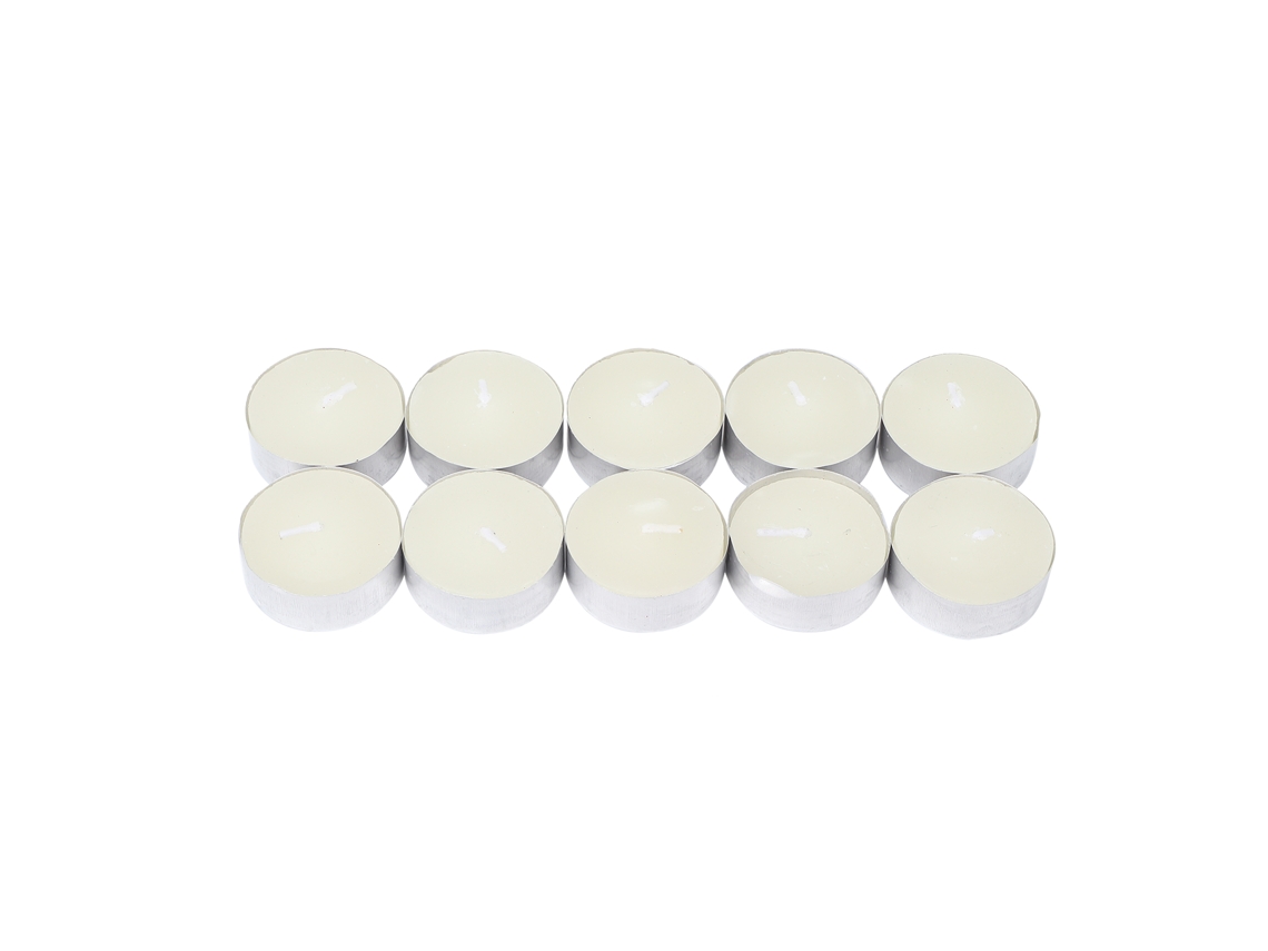 10 Velas Tealight Sem Perfume E Sem Fumo Para Casamentos E Festas