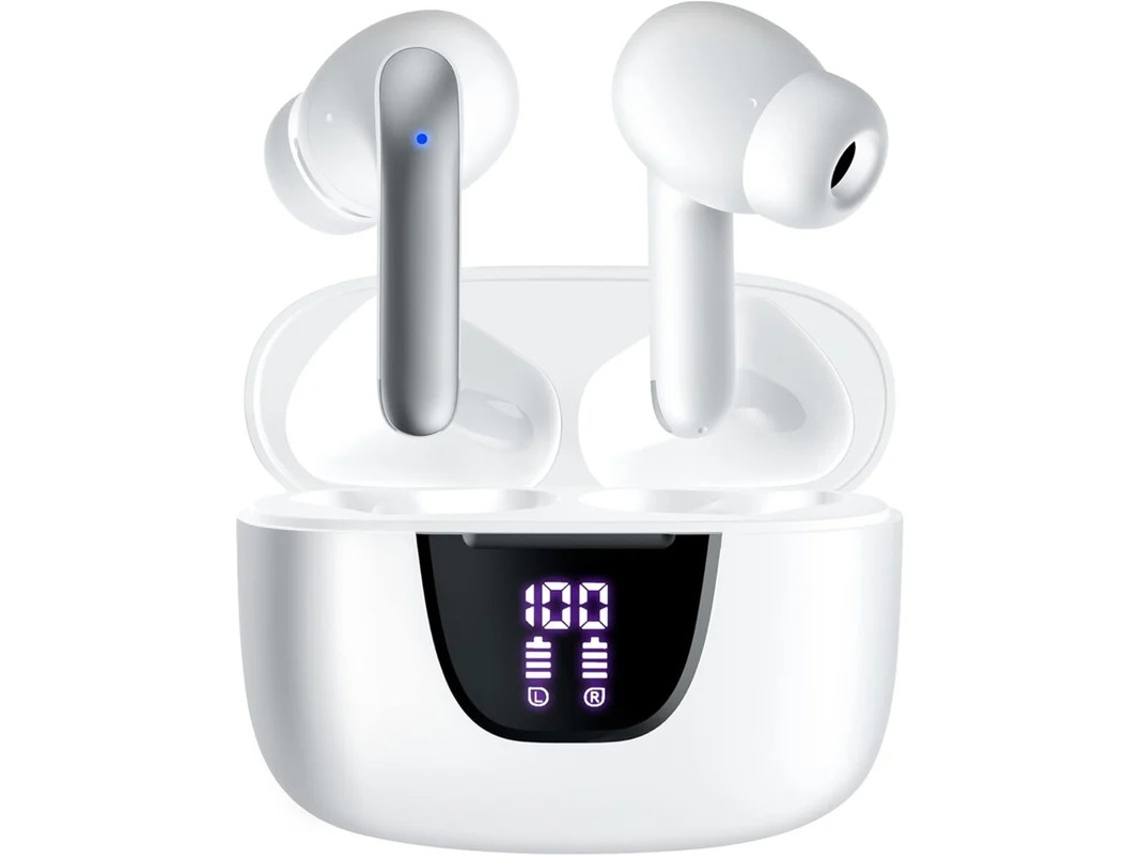 Auscultadores Sem Fios Auscultadores Bluetooth V5. 3 Tempo De Reprodução De 45 Horas Ecrã Led Auscultadores Bluetooth Com Microfone Controlo Bestvite