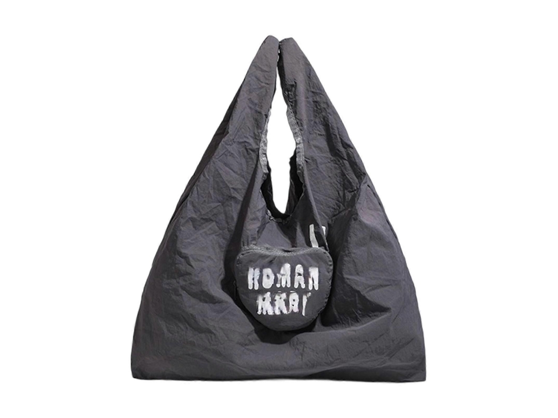 Sacola De Compras Dobrável Multiuso Em Nylon Com Lindo Padrão De Corações, Impermeável, Grande Capacidade, Compacta E Dobrável Para Uso Diário, M
