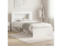Vidaxl Estrutura De Cama Com Armazenamento Branco 100 X 200 Cm