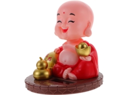 Pequena estátua decorativa redonda em ABS, adorável, para mesa.