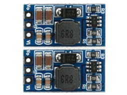 2pcs Módulo Conversor Dc dc Step Up Boost Nd0412sa 2.6 5.5v para 5v 6v 9v 12v Led Motor 7w Sem Pino S/MARCA