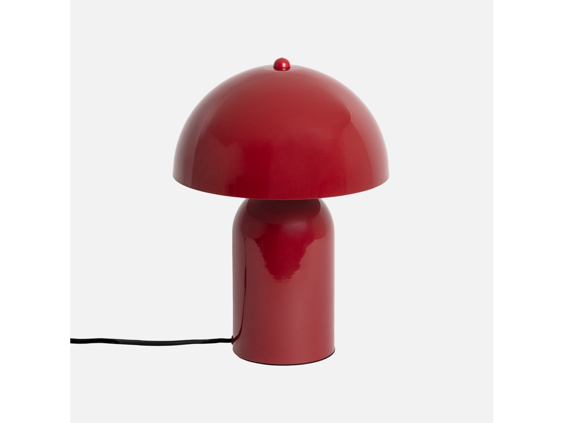 Luminária De Mesa Interna Metal, 25cm, Vermelho Sweeek