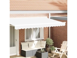 Vidaxl Substituição De Valance De Toldo Branco 4 M Poliéster
