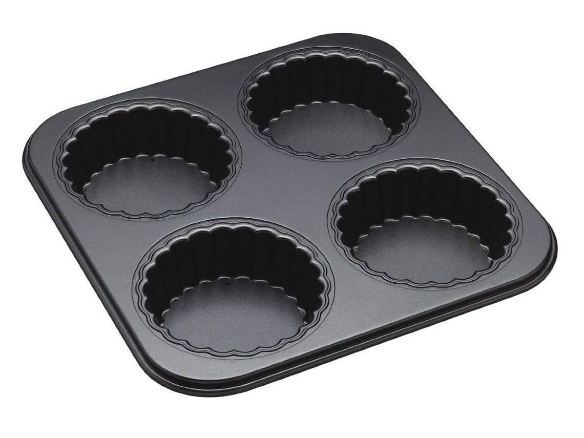 Forma Antiaderente para 4 Tarteletes Kitchen Craft Master Class