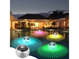 Luzes solares para piscina universais led rgb flutuantes com mudança de cor AQUAFORGE