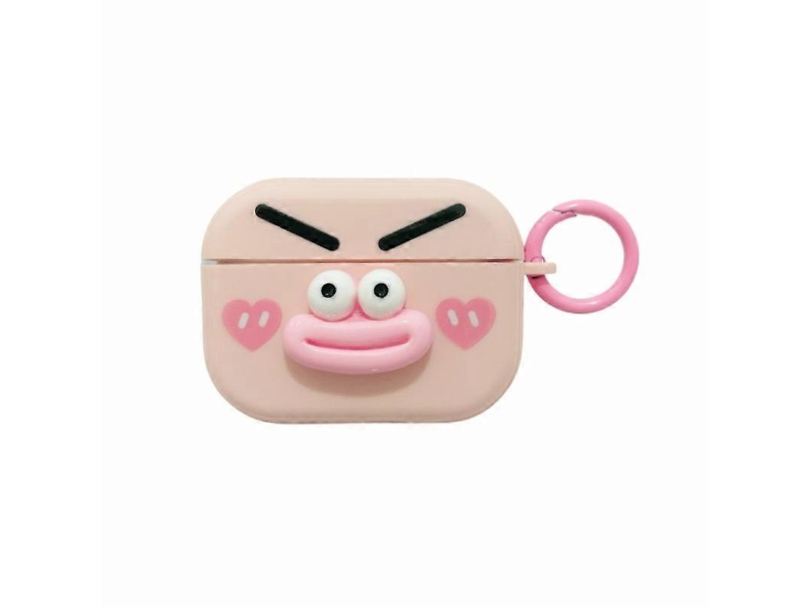 Estojo Para Fones De Ouvido Airpods Pro Com Estampa De Emoticons 3d Moderna E Toque De Pele.