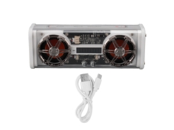 Aetheria alto falante Bluetooth 5.3 Transparente com Luzes Coloridas 2x5w Subwoofer Portátil Branco