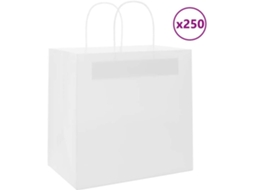 Paper Bag, Paper Bags Vidaxl Branco Papel (26 X 17 X 25 Cm)