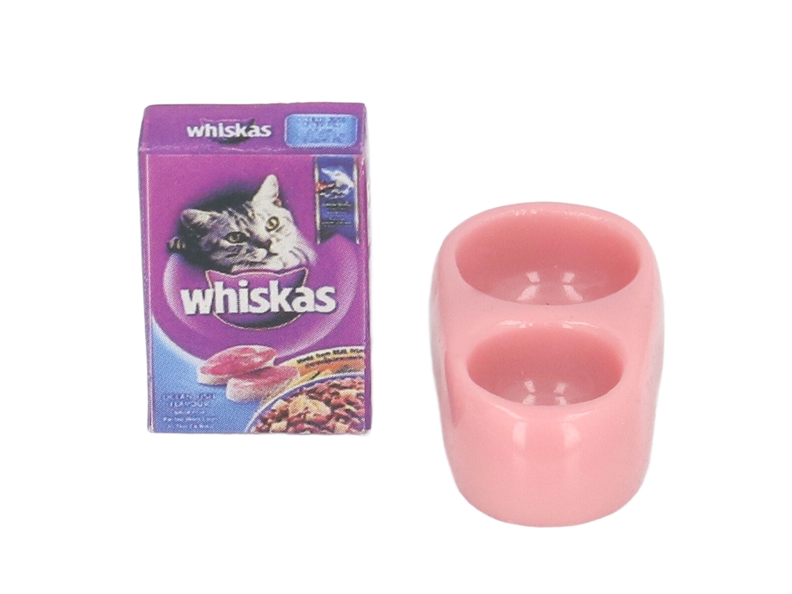 Modelo De Comida Para Mascotas Em Miniatura 1:12, Acessórios Para Casa De Bonecas, Comida Simulada Para Gatos E Cães, Detalhado E Realista