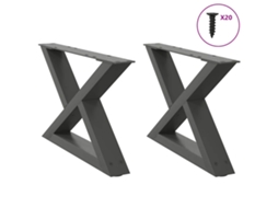 Coffee Table Leg, Coffee Table Legs Vidaxl Antracite Aço (60 X (30-31.3) Cm)