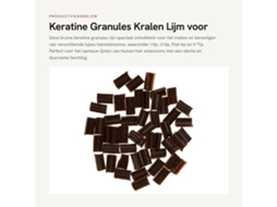 Kralenlijm Premium - Granulos De Keratina - Extensões De Cabelo - I-tip/u-tip/flat-tip/v-tip - Duradouro - Fácil De Derreter