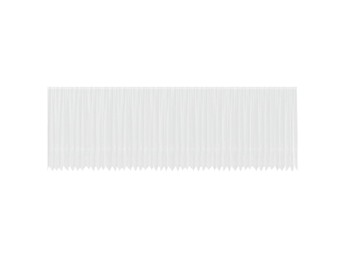 Maison Exclusive - Cortina De Renda Com Cortinas Branco 240 X 1200 Cm Poliéster