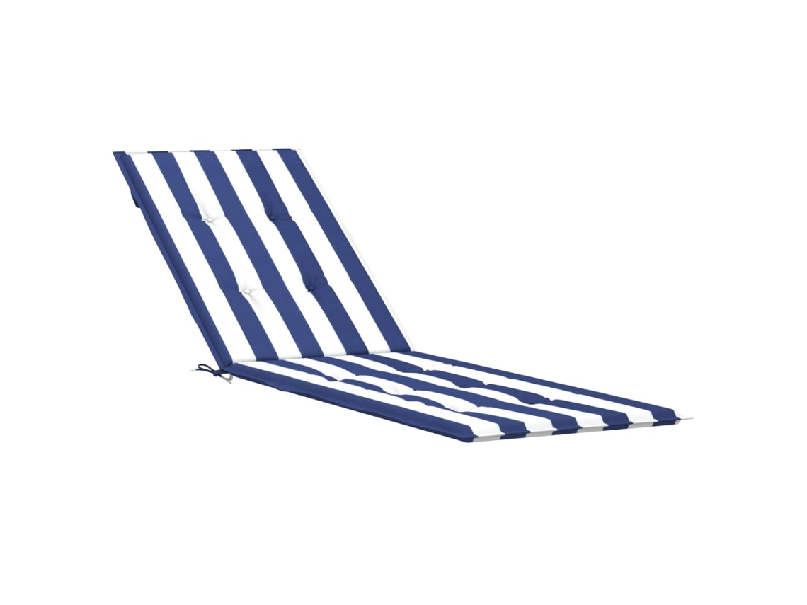 Deck Chair Cushion, Deck Chair Cushions Vidaxl Azul Poliéster (n/a)