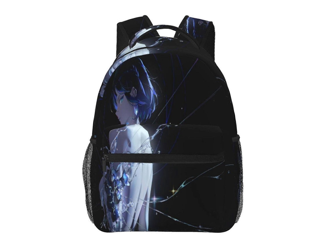 Mochila De Estudante Genshin Impact J117, Durável E Leve, Com Alça De Ombro Impermeável E Respirável. Olysi Shop