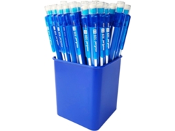 Grafic 320 Pacote De 50 Lápis Mecânicos Hb 0,5mm Corpo Triangular Borracha Integrada Cor Azul Molin