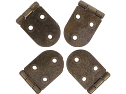 Luxshiny 4 Dobradiças De Aba 180 Graus Com Borda Arredondada Para Portas Armário Na Cor Verde Antigo
