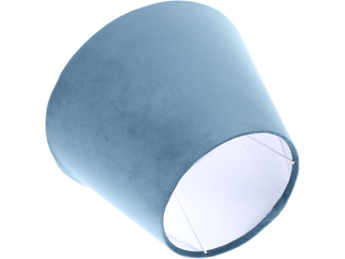 Luminária de Chão Moderna em Tecido Branco e Azul com Soquete E27. SFUSHOS