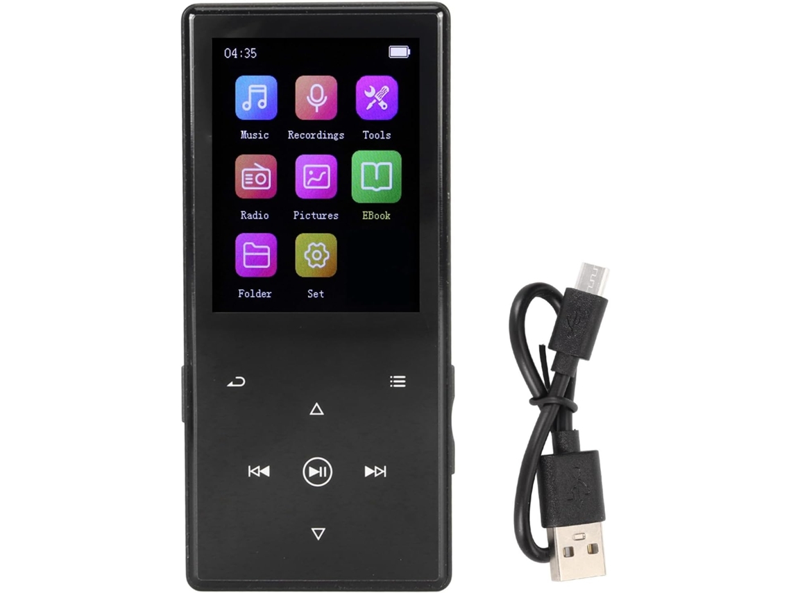 Lecteur Mp3 64 Go, Mp4 Écran 64 Go Couleur Antibruit Multifonction Musique Réveil Hifi Sans Perte Pour Marche