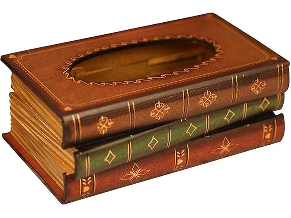 Dispensador de Lenços de Papel, Madeira Vintage, 27x16,5x10 Cm ZYBLSSBB