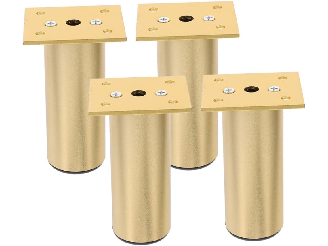 Homoyoyo Conjunto De 4 Pés Móveis Ajustáveis Em Liga Alumínio Para Armário, Mesa, Cadeira, Sofá E Cama Substituição Diy
