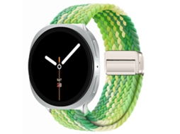 Pulseira Desportiva Elástica Em Nylon Entrançado Para Samsung Galaxy Watch 9 40mm 44mm, Com Fecho Magnético. Lima Hexinyigjly