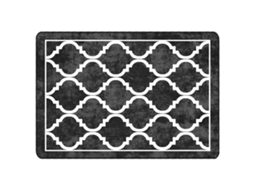 Rug, Rugs Vidaxl Preto Poliéster (120 X 180 Cm)
