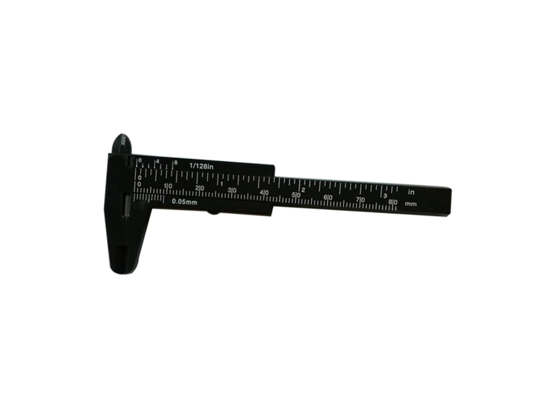 Paquímetro Vernier Mini De Plástico 80mm Para Medição Profundidade E