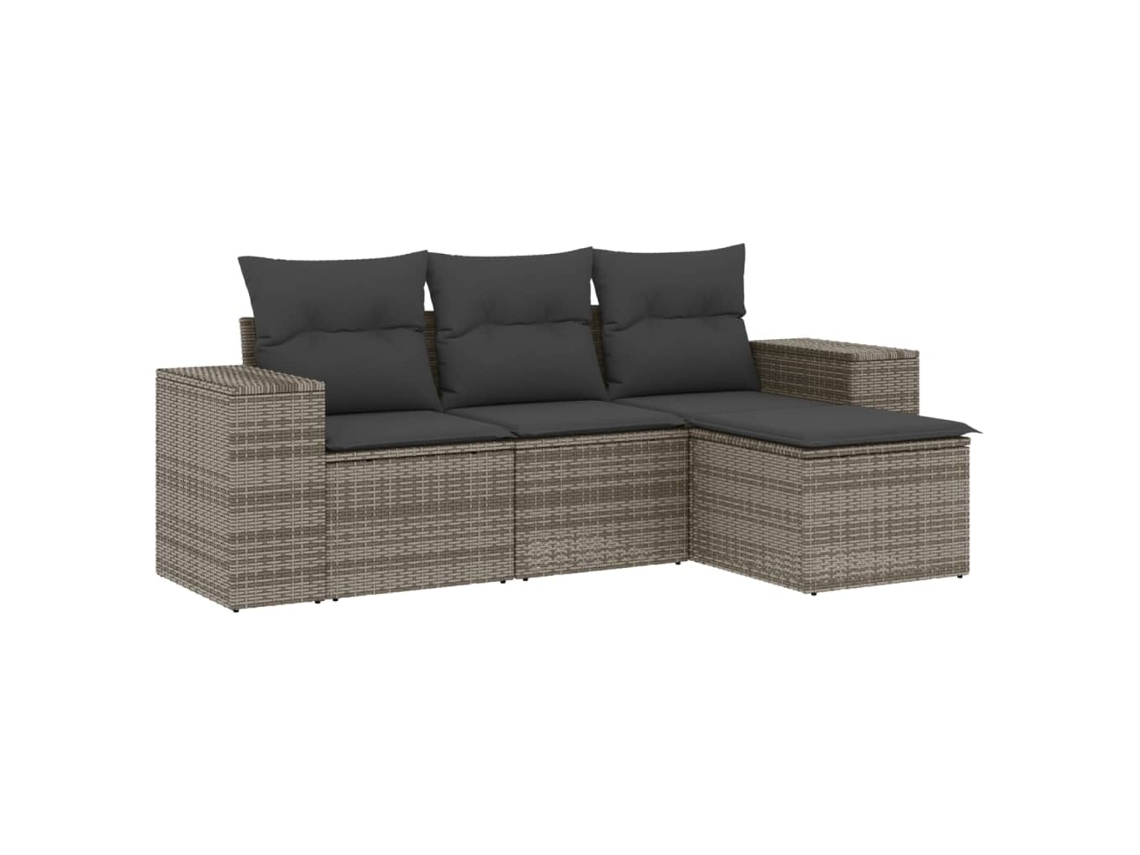 Garden Sofa Set, Garden Sofa Sets Vidaxl Cinzeto Rattan / Vime (n/a)
