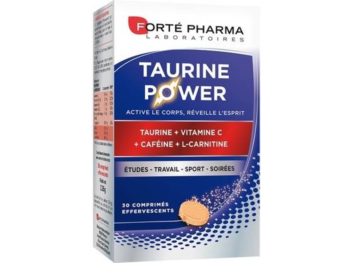 Suplemento Alimentar FORTÉ PHARMA Potência Taurina (30 comprimidos)