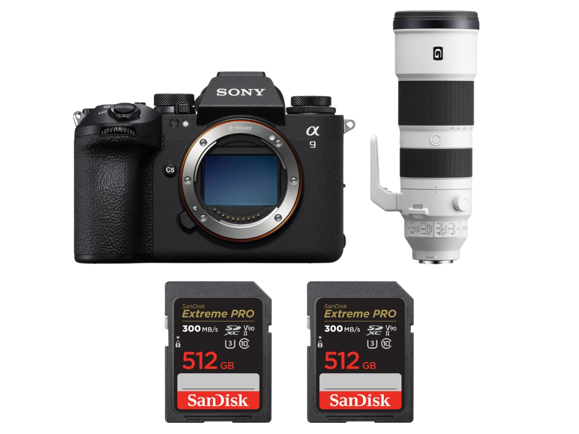 A9 Iii + Fe 200 600mm F/5.6 6.3 G Oss + 2 Sandisk 512gb Uhs ii 300mb/s + Ebook “20 Dicas para Fotos Que Impressionam” SONY