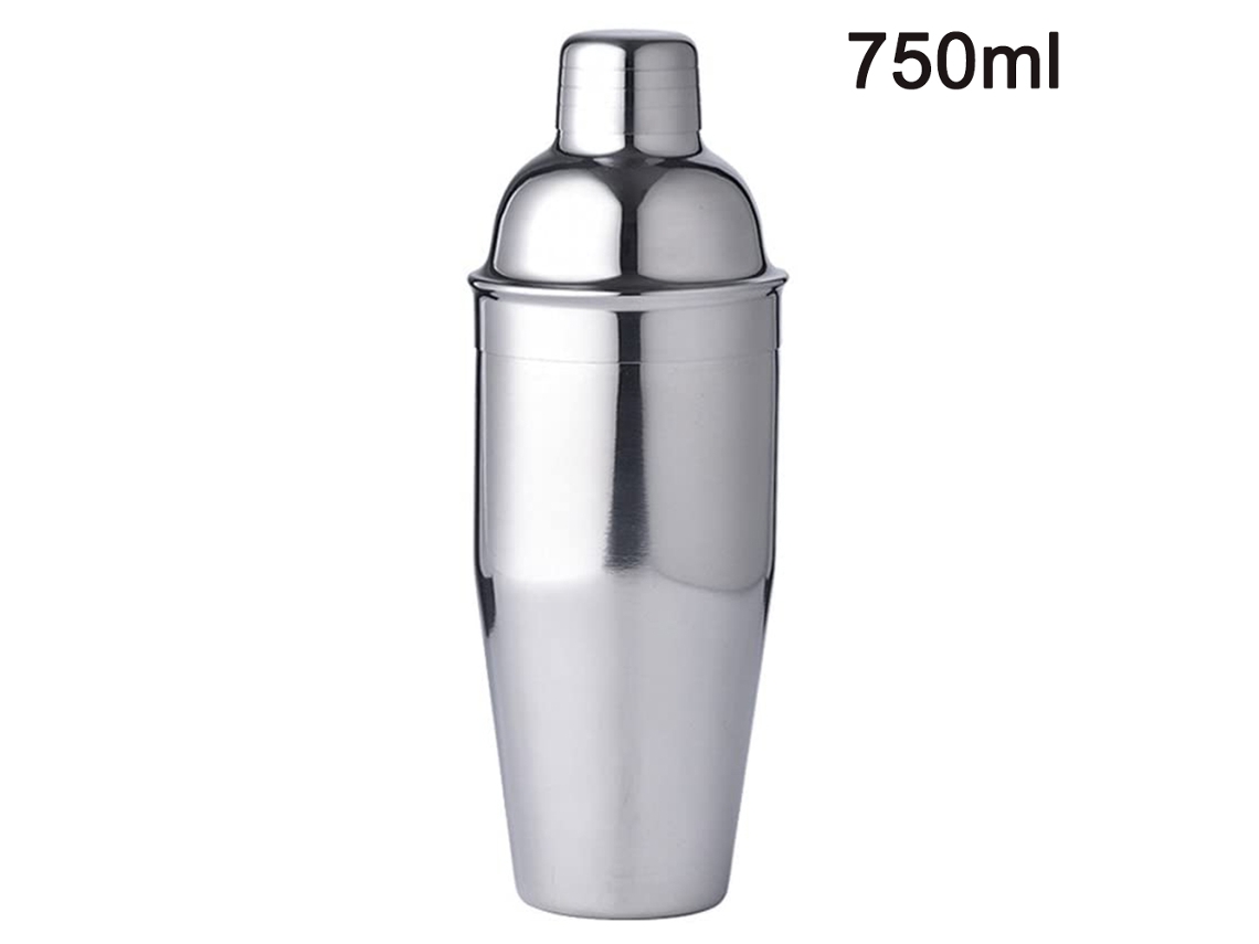Coqueteleira Barshaker Mixer Conjunto de Bartender de Aço Inoxidável Acessórios para Famílias Bares Festa de Natal 750Ml