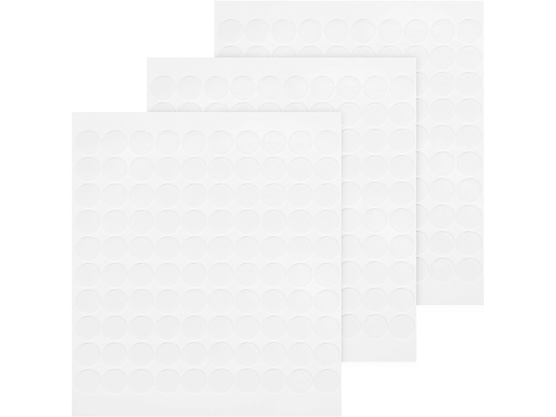 Adesivos Redondos De Acrílico, Dupla Face, Impermeáveis, 300 Unidades, Para Fixação Em Cerâmica E Resina