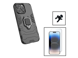 Capa para iPhone 15 Pro Max PHONECARE Vidro Temperado Magnética Preto