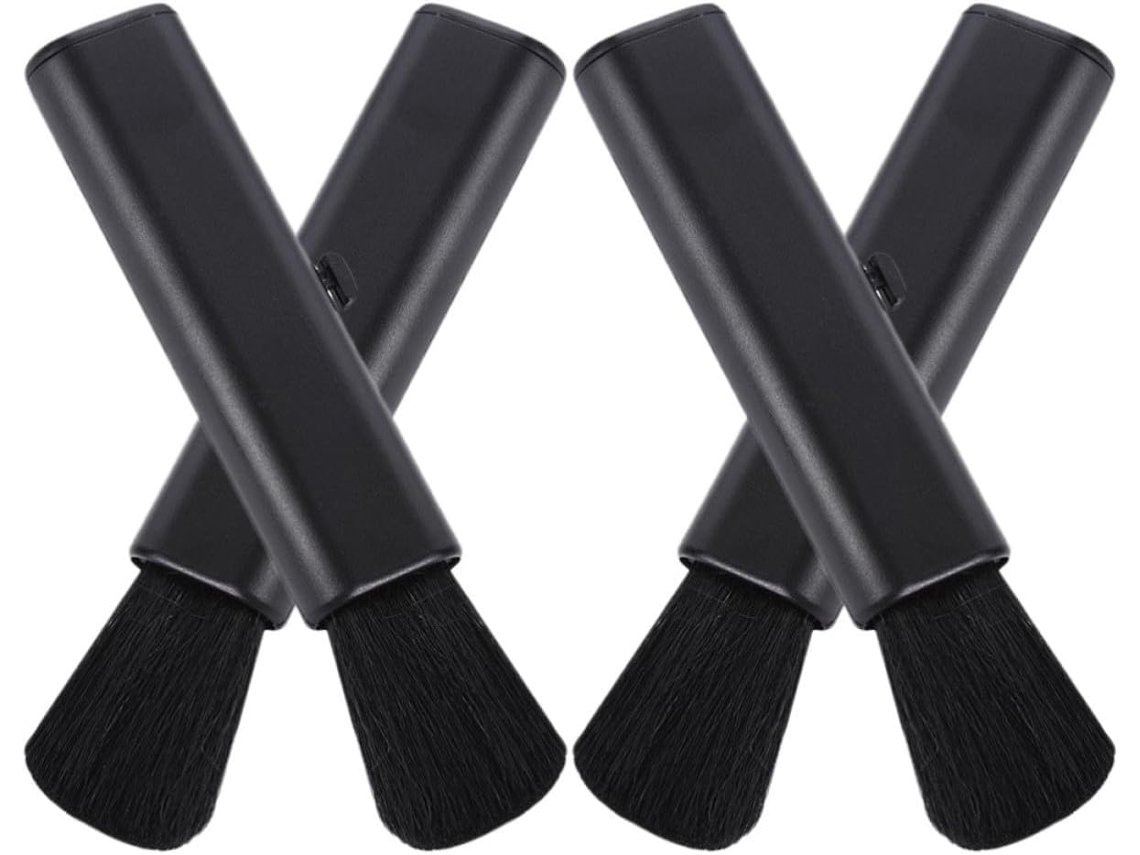 Conjunto De 4 Escovas Limpeza Para Teclado Laptop Yardwe, Com Cerdas De Lã Pretas, Ferramenta Suave Para Remoção De