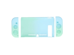 Capa Protetora para Pc com Gradiente de Cor Azul e Verde, 3 em 1, À Prova de Explosão, Capa Protetora Portátil para Switch BRILVIBERA